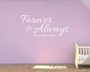 Forever For Always Quotes Wall Decal Family Vinyl Art Stickers